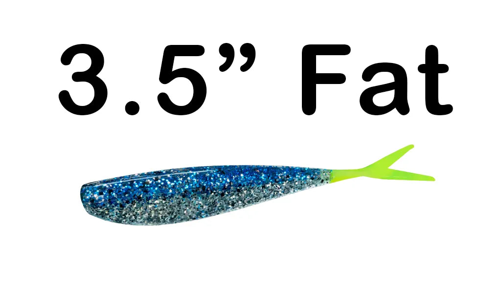 Lunker City Fin-S Fish 2.5 Chart Silk Ice 20-pk - Gagnon Sporting