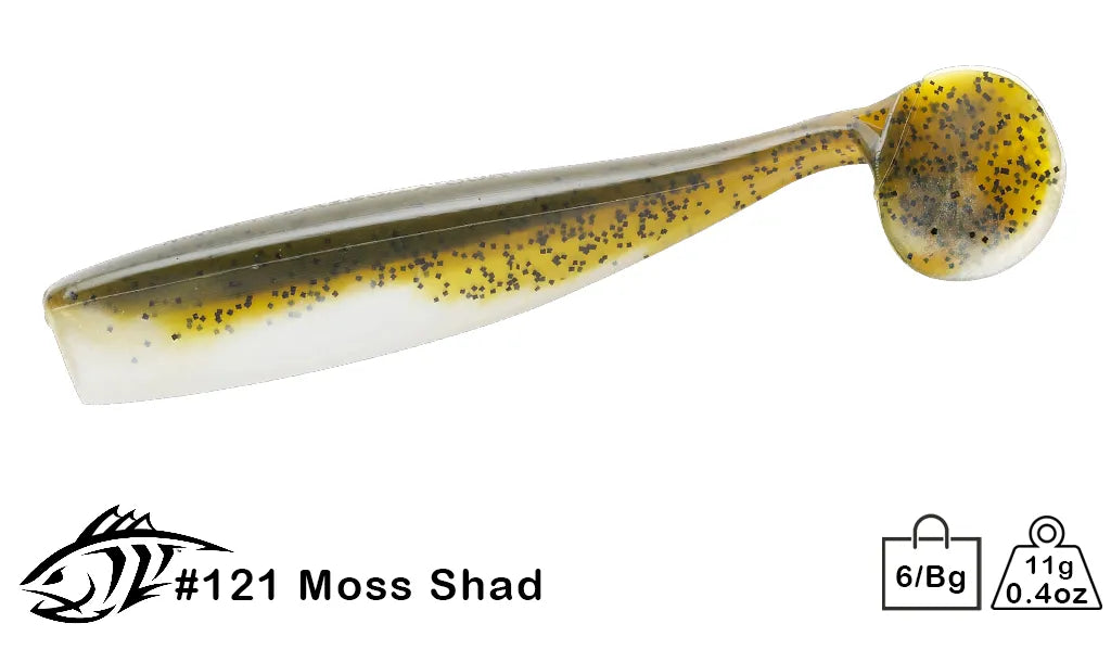 Leurre Souple Lunker 13600-36 - Fin-S Shad, Couleur Albino Shad - 2