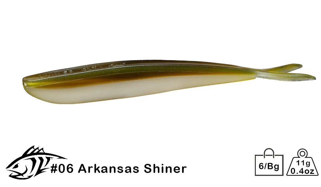 fin s fish lures 4" Fin-S (Color #1-150) 60 Piranha its got to be the Fin Lunker City Fin-S-Fish Arkansas Shiner;