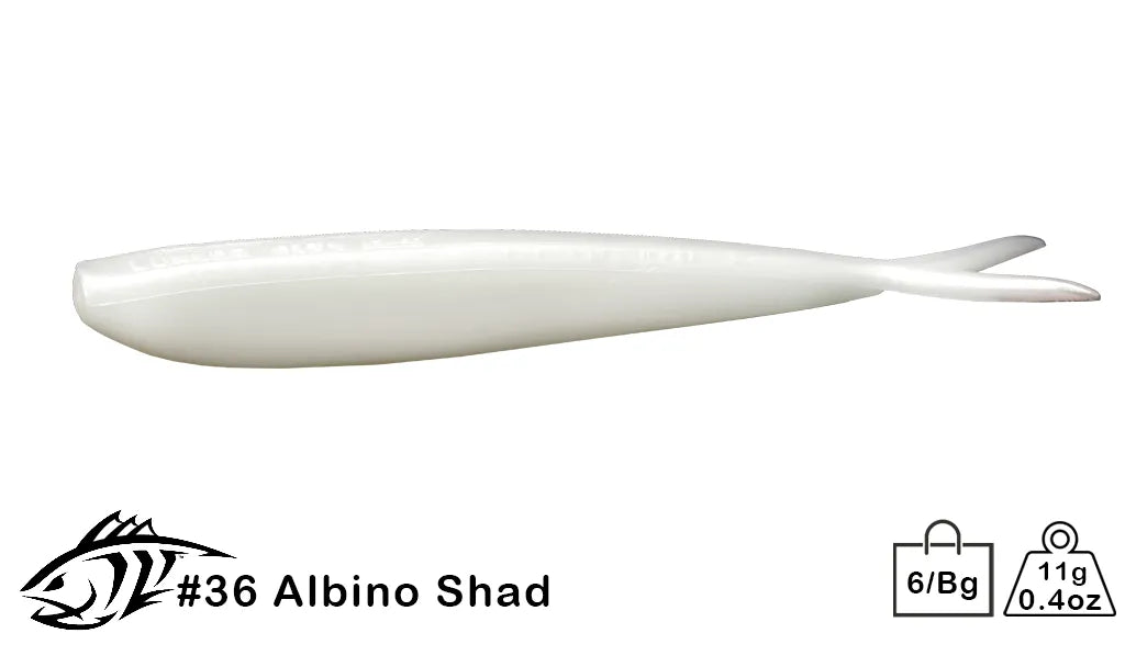 Lunker City Fin-S Fish 5.75 in / Albino Shad