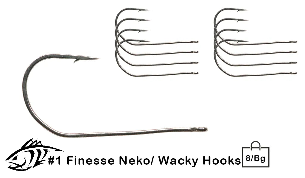 #1 Finesse Wacky/ Neko Rig Hooks 8/Bag