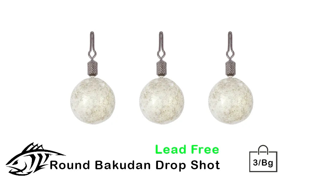 Round Bakudan Dropshot Weights