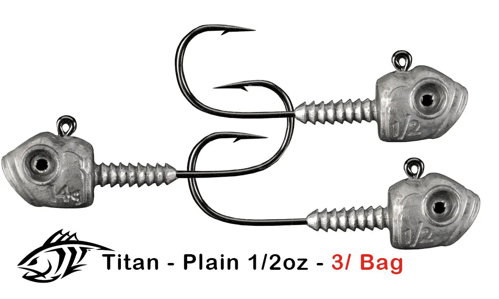 Lunker City Titan Lunkergrip Jig Plain 1/2 oz 3/0