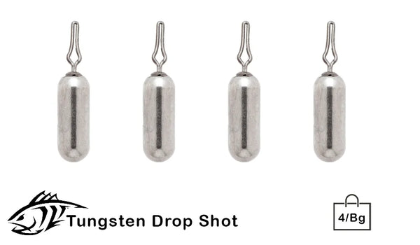 C.R. Fishing Tungsten Drop Shot Weights Open Eye 3/16 oz