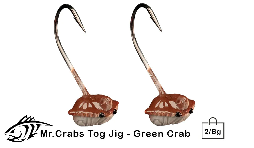 1oz Mr. Crabs Tog Jigs 2/Bag - Lunker City
