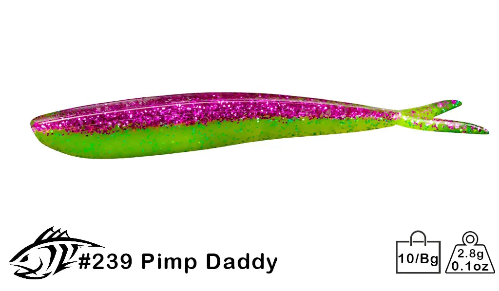 daddy's fishing lure Lunker City Fin-S-Fish Arkansas Shiner; 3 1/2 in