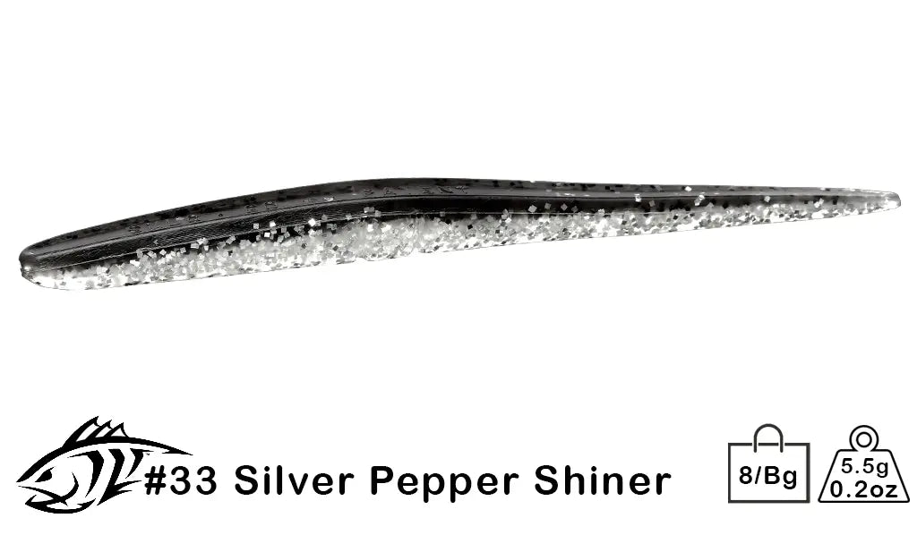 Lunker City 40610-6 Slug-Go Soft Stickbait 4 1/2 Arkansas Shiner