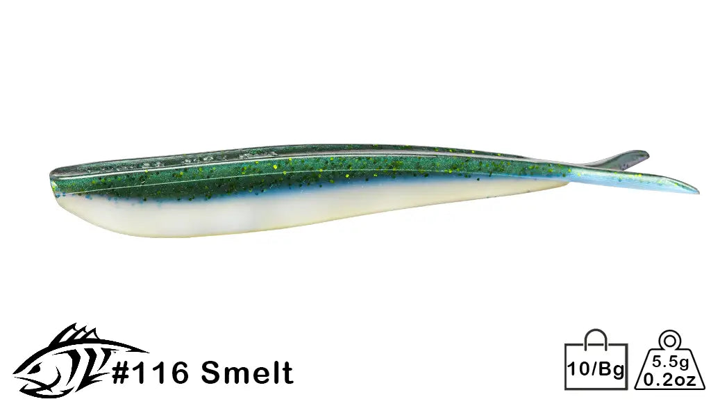 fin s fish lure 4" Fin-S Fish (Color #1-150) 66 Pumpkinseed/ Chart Tail