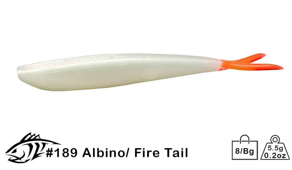 fish getter lure company fork tail 4" Fin-S Fish (Color #151+)