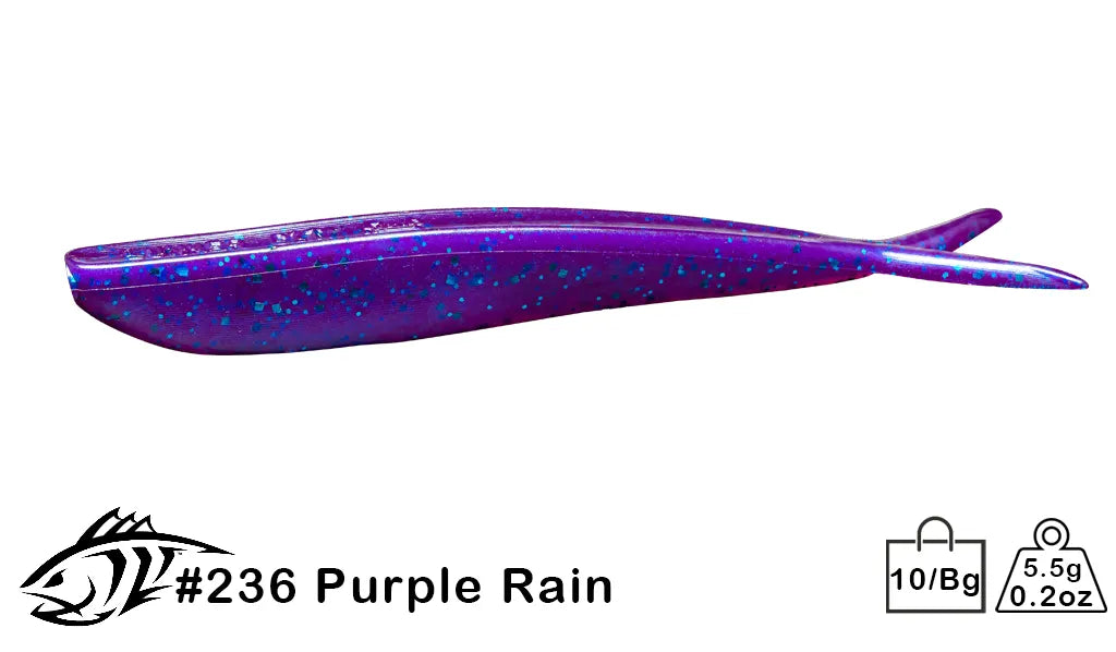 Lunker City Fin-S Fish - 4 - Purple Ice