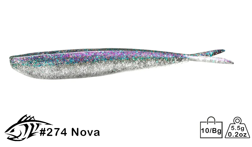 fish lure with fins Lunker City 4" Fin-S Fish #291 Mackerel Ice