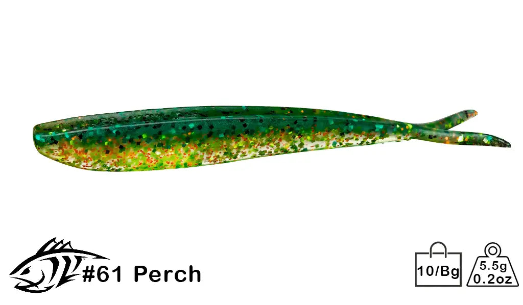 fin s fish lure 4" Fin-S Fish (Color #1-150) 66 Pumpkinseed/ Chart Tail
